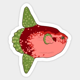 Watermelon Sunfish (Mola Mola) Sticker